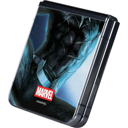 Marvel Black Panther Jumping Through Air Galaxy Z Flip5 5G Skin